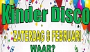 Carnaval Kinder Disco zaterdag 8 februari - speciaal voor kinderen van groep 5, 6, 7 en 8