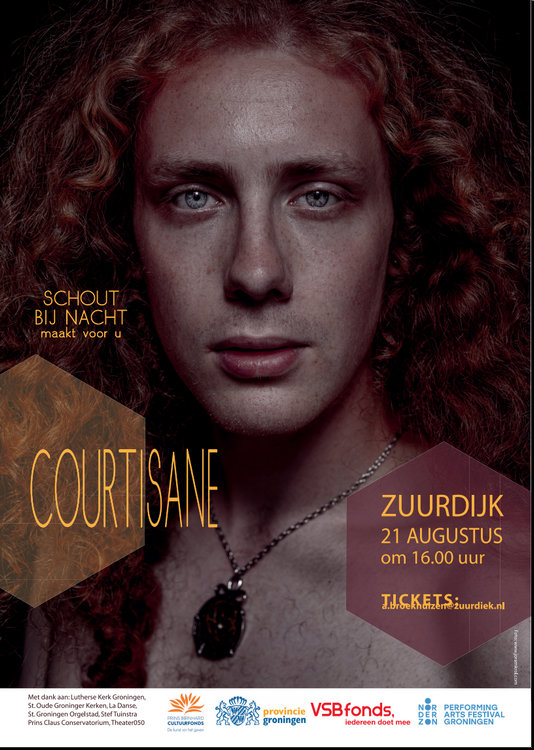 courtisane van Schout bij Nacht in kerk van Zuurdijk poster