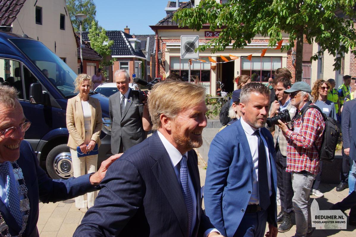 Koning Willem Alexander Koningin Maxima Bedum 14 mei 2024