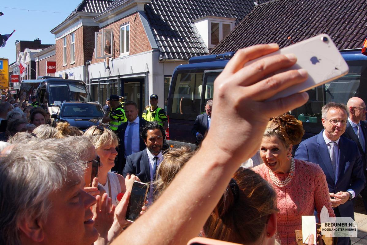 Koning Willem Alexander Koningin Maxima Bedum 14 mei 2024