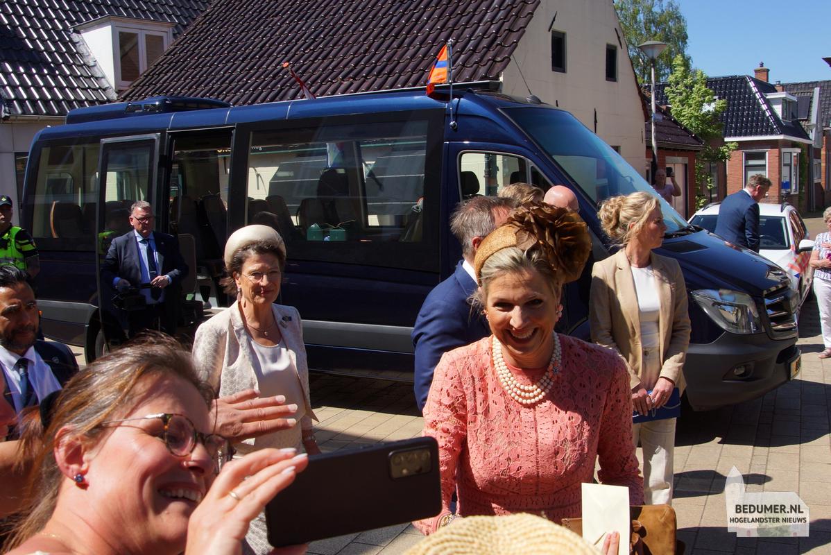 Koning Willem Alexander Koningin Maxima Bedum 14 mei 2024