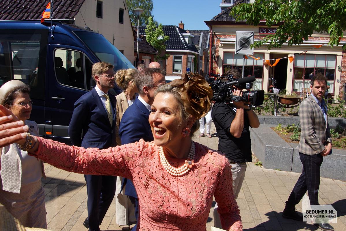 Koning Willem Alexander Koningin Maxima Bedum 14 mei 2024