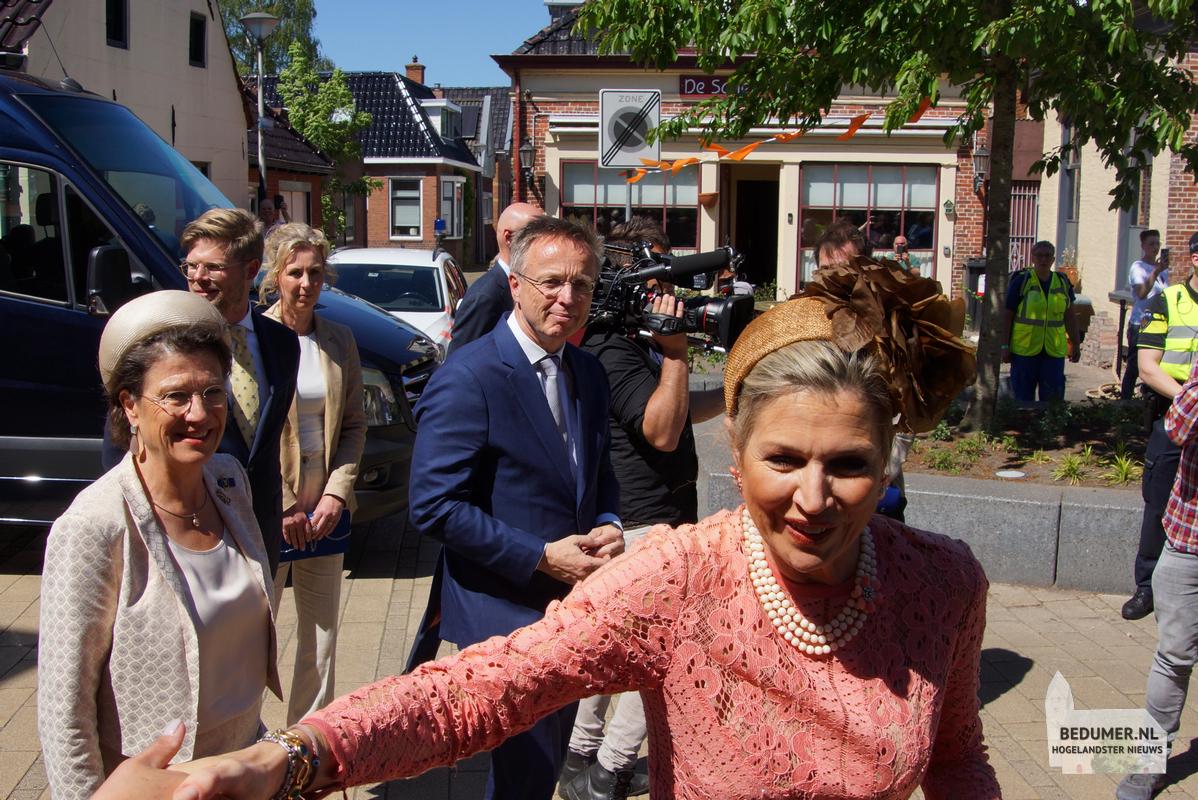 Koning Willem Alexander Koningin Maxima Bedum 14 mei 2024