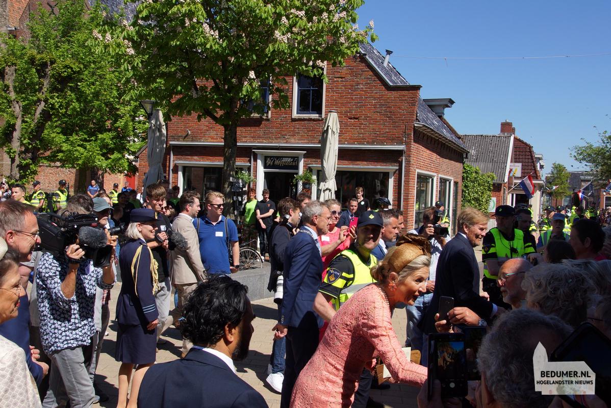 Koning Willem Alexander Koningin Maxima Bedum 14 mei 2024