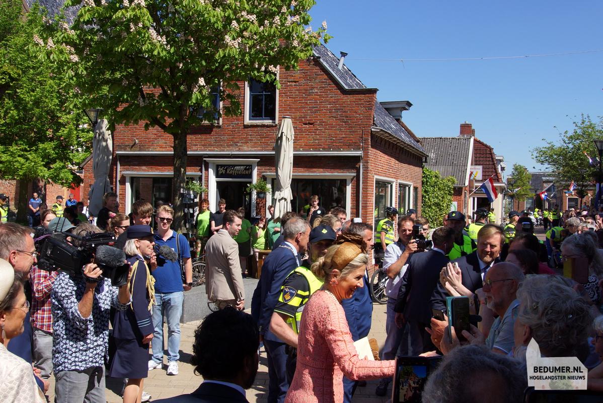 Koning Willem Alexander Koningin Maxima Bedum 14 mei 2024