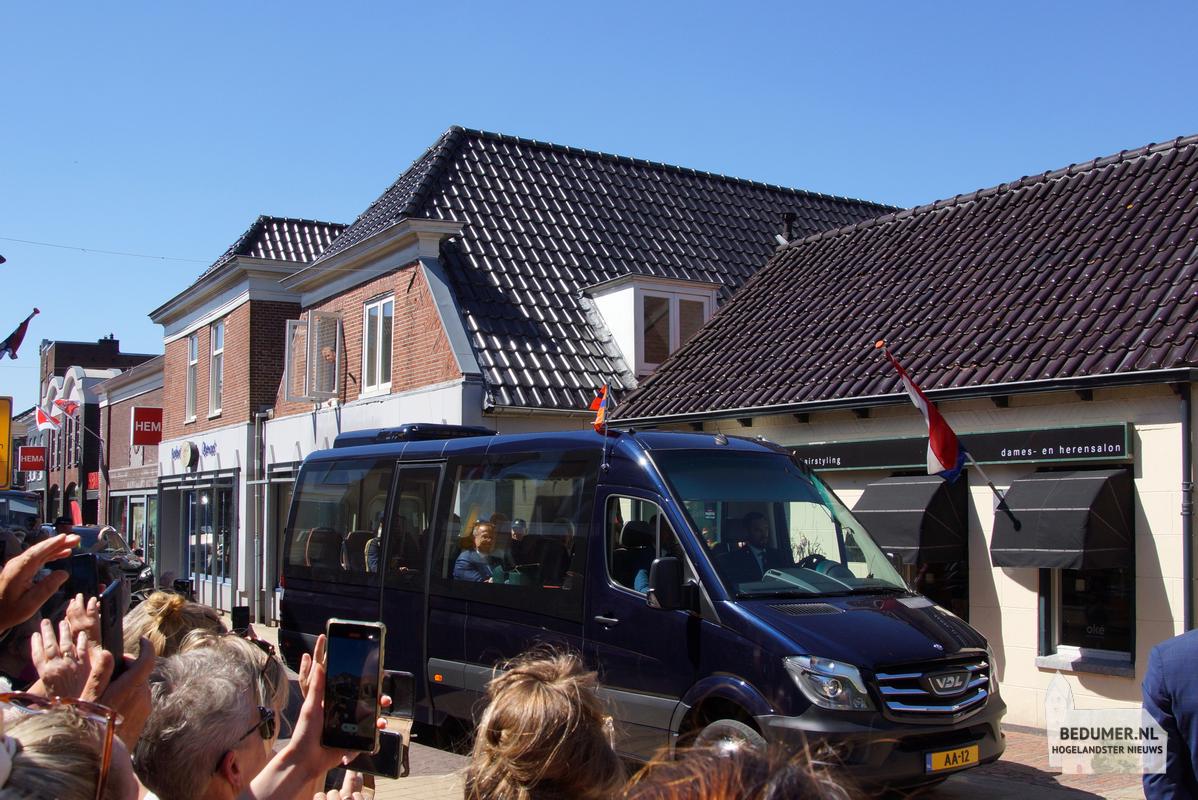 Koning Willem Alexander Koningin Maxima Bedum 14 mei 2024