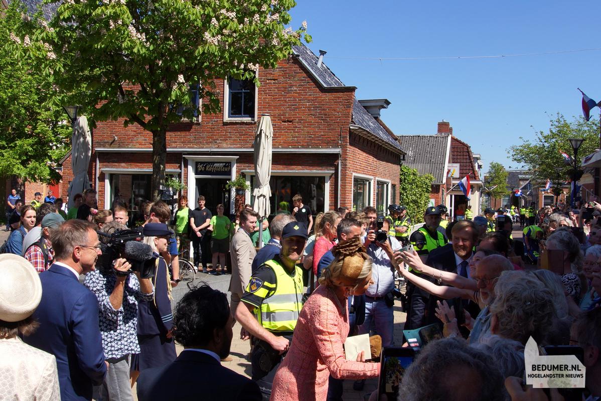 Koning Willem Alexander Koningin Maxima Bedum 14 mei 2024