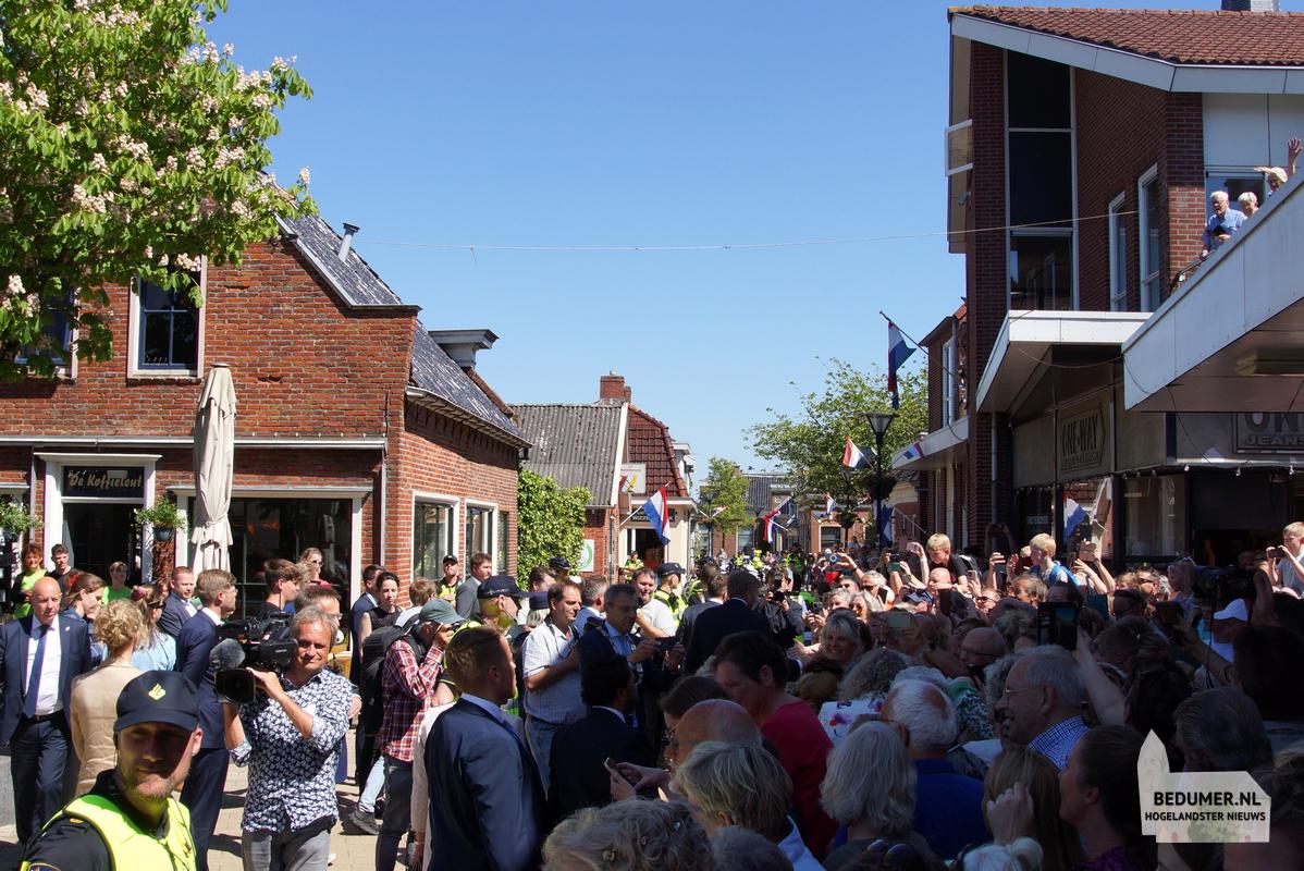 Koning Willem Alexander Koningin Maxima Bedum 14 mei 2024