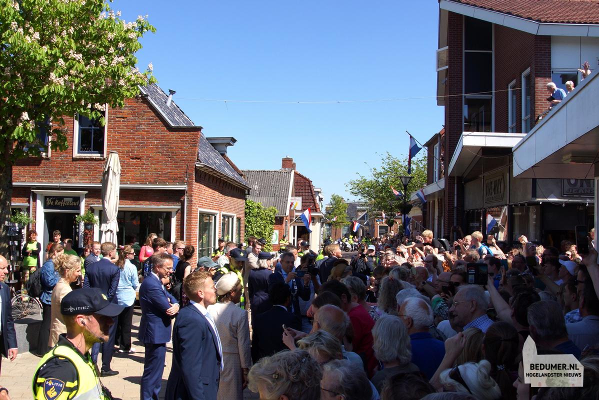 Koning Willem Alexander Koningin Maxima Bedum 14 mei 2024