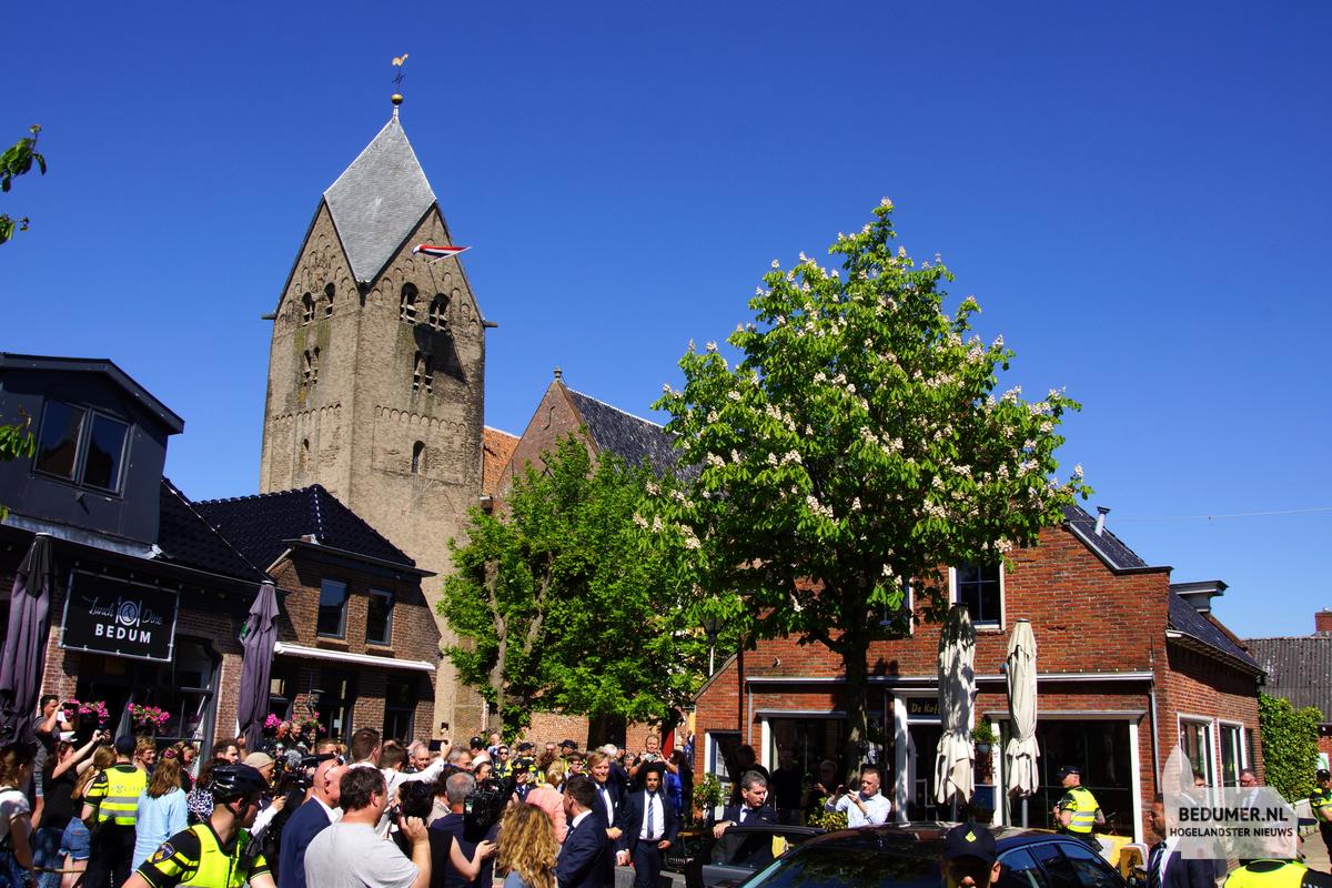Koning Willem Alexander Koningin Maxima Bedum 14 mei 2024