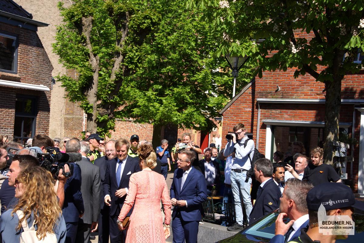 Koning Willem Alexander Koningin Maxima Bedum 14 mei 2024