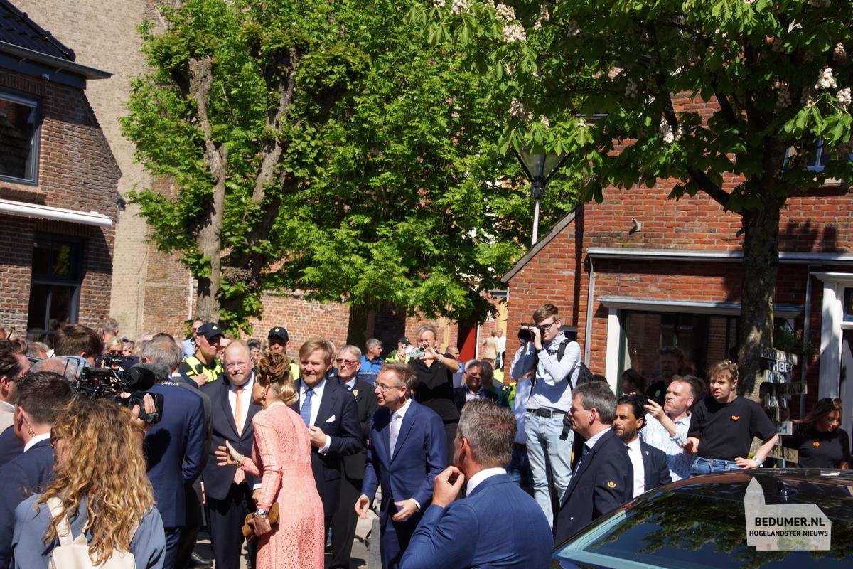 Koning Willem Alexander Koningin Maxima Bedum 14 mei 2024