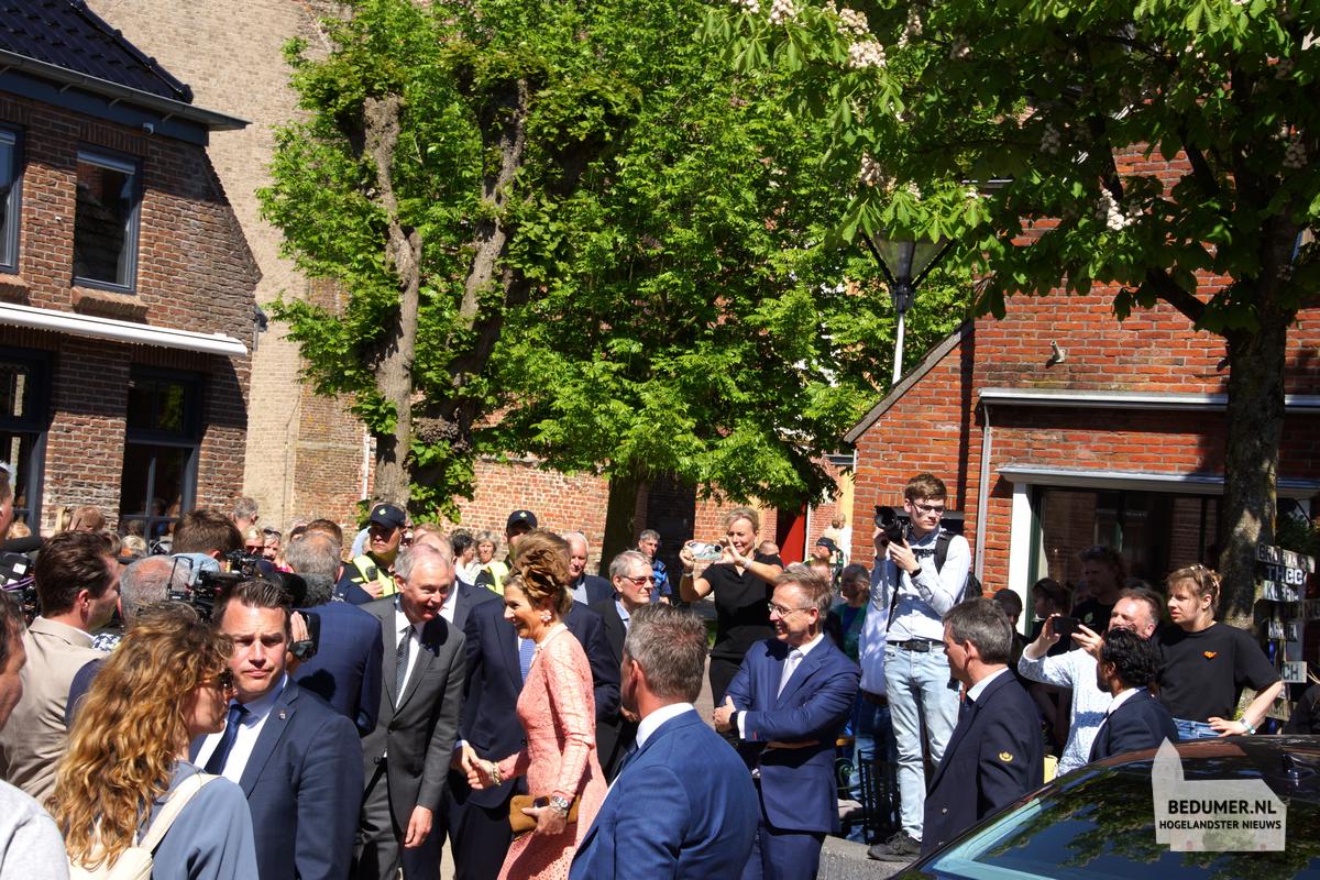 Koning Willem Alexander Koningin Maxima Bedum 14 mei 2024
