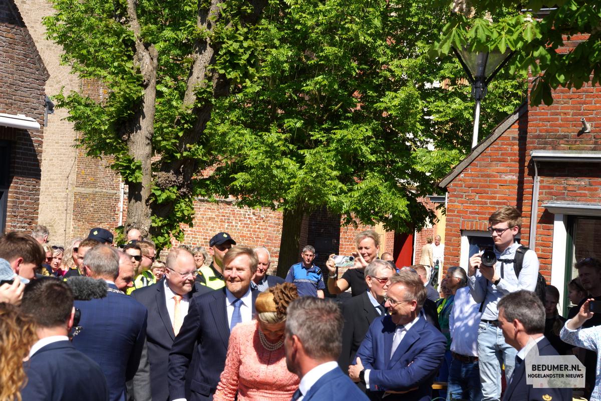 Koning Willem Alexander Koningin Maxima Bedum 14 mei 2024