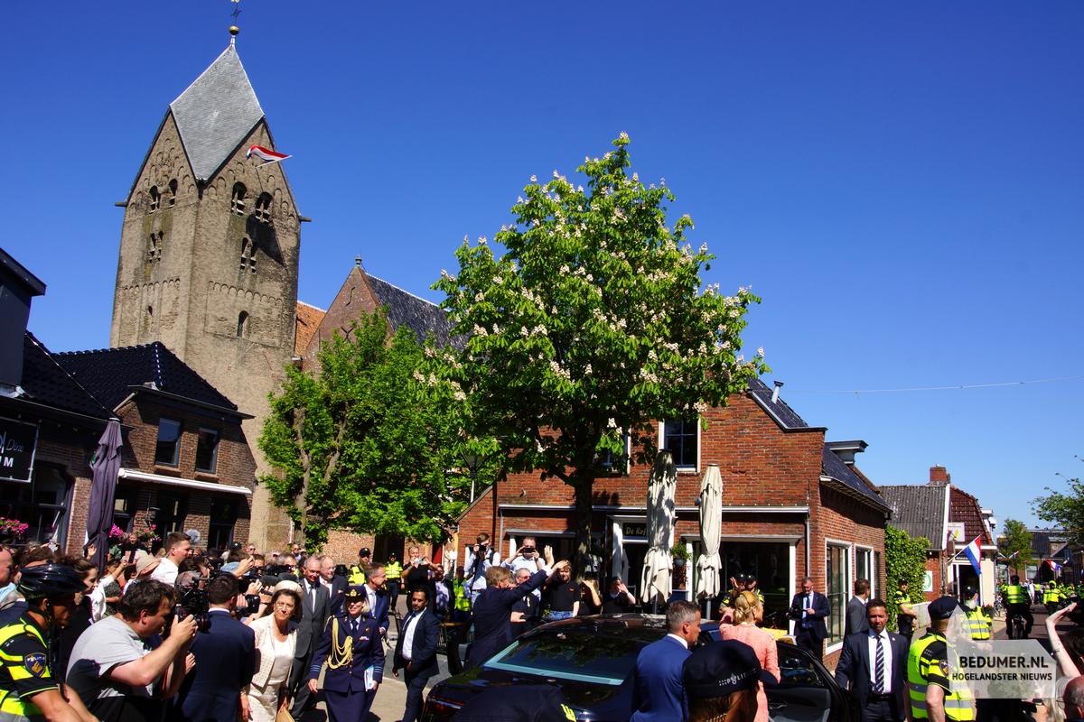 Koning Willem Alexander Koningin Maxima Bedum 14 mei 2024