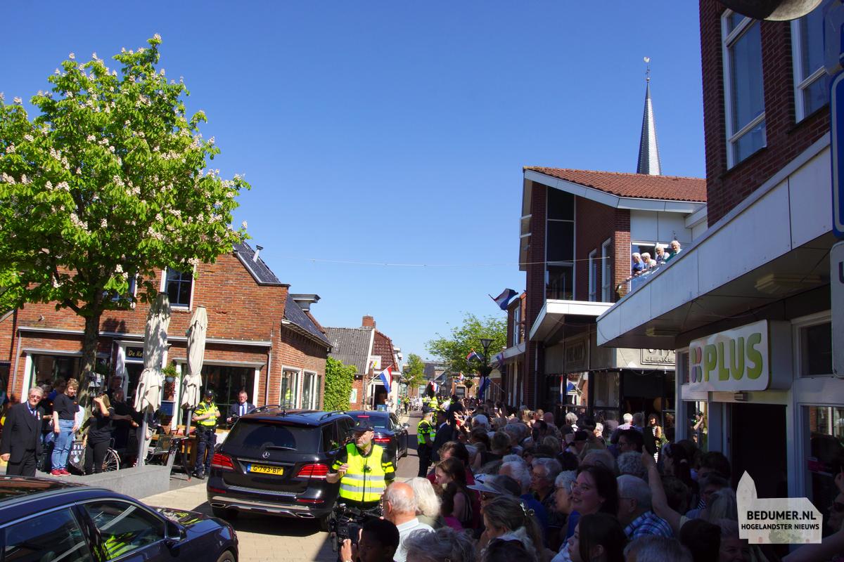 Koning Willem Alexander Koningin Maxima Bedum 14 mei 2024