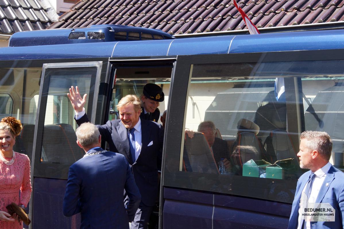 Koning Willem Alexander Koningin Maxima Bedum 14 mei 2024