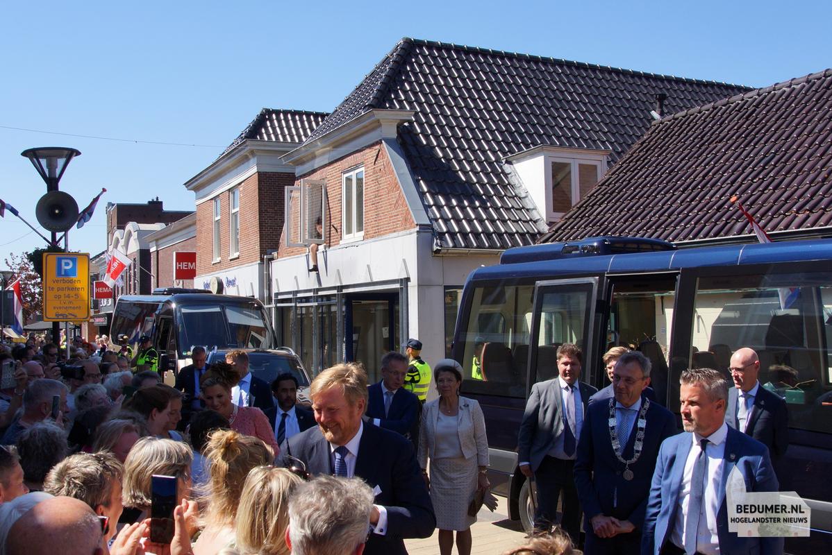 Koning Willem Alexander Koningin Maxima Bedum 14 mei 2024