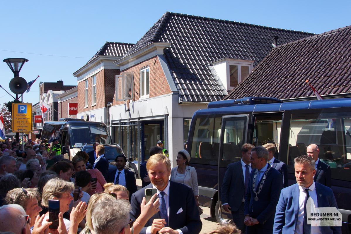 Koning Willem Alexander Koningin Maxima Bedum 14 mei 2024
