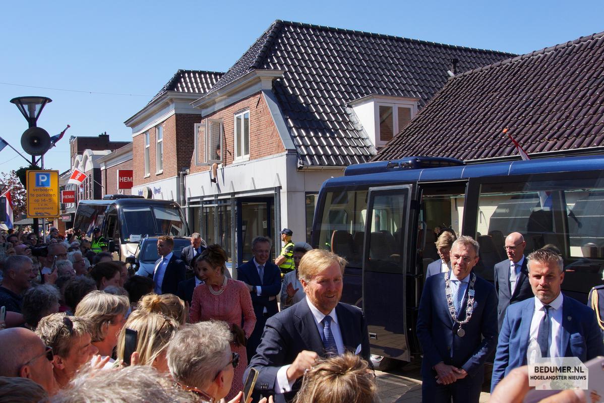 Koning Willem Alexander Koningin Maxima Bedum 14 mei 2024