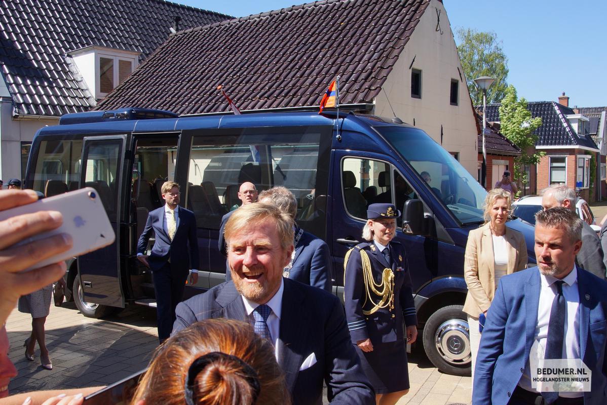 Koning Willem Alexander Koningin Maxima Bedum 14 mei 2024