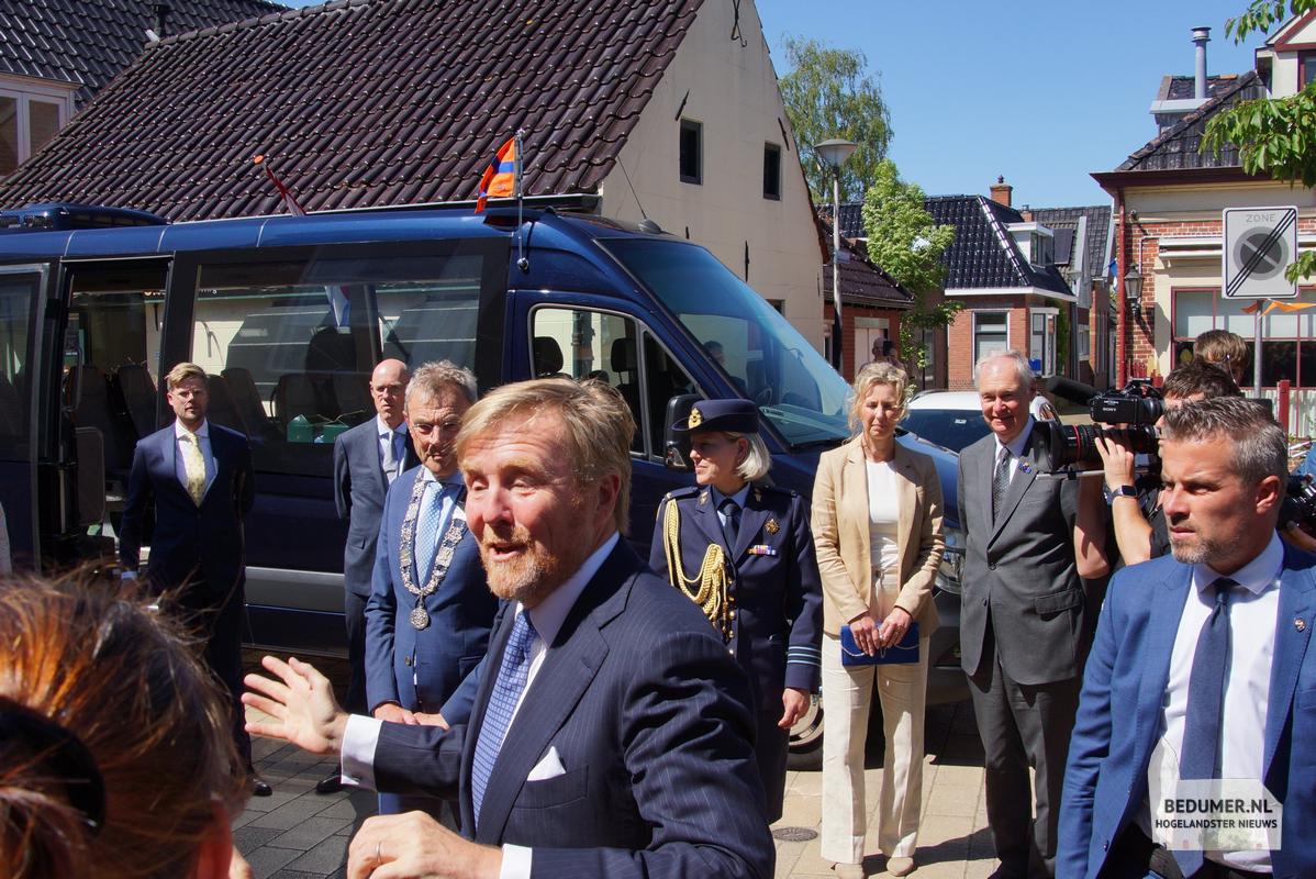 Koning Willem Alexander Koningin Maxima Bedum 14 mei 2024