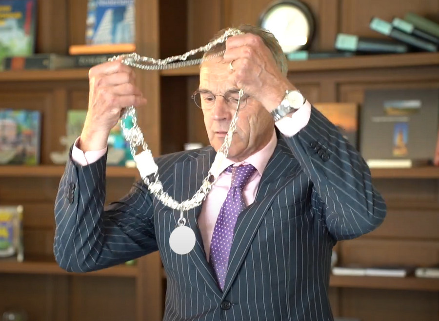 Afscheid van burgemeester Henk Jan Bolding gemeente Het Hogeland