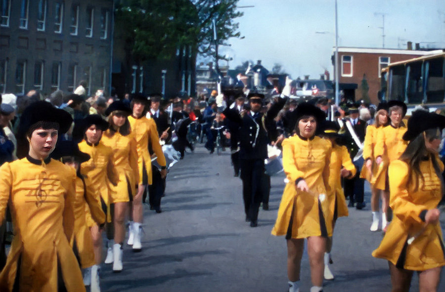 bevrijdingsoptocht bedum 1980 concordia bedum